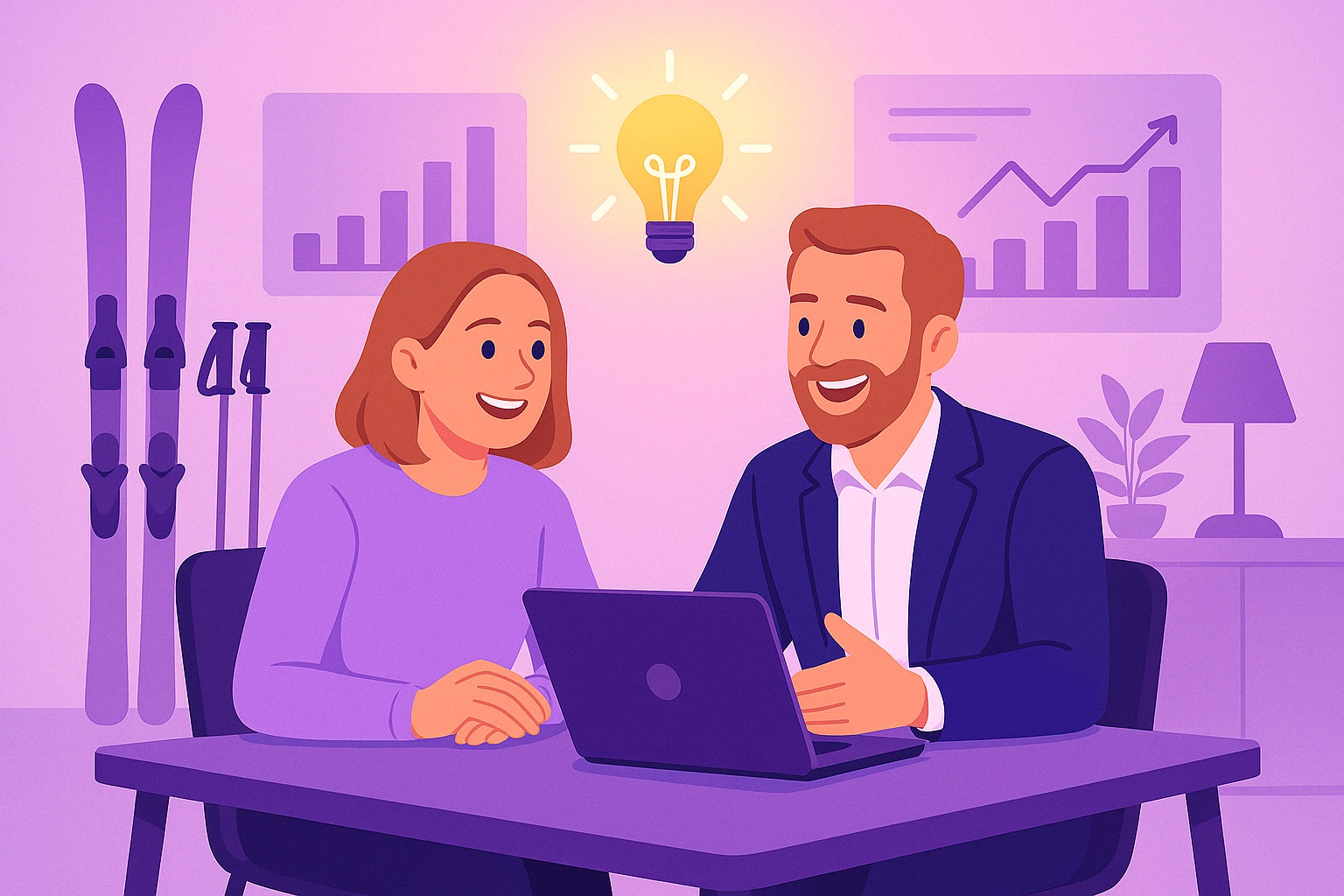 The Finance Stack founders discussing business strategy